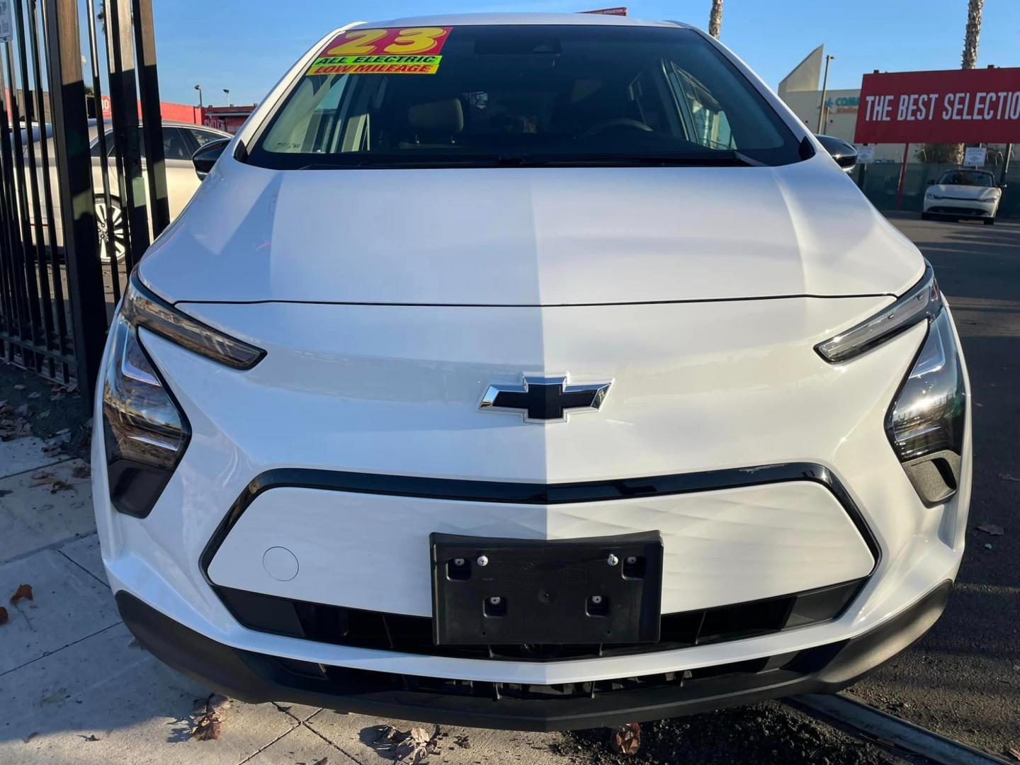 2023 WHITE /BLACK Chevrolet Bolt EV (1G1FW6S01P4) , located at 744 E Miner Ave, Stockton, CA, 95202, (209) 944-5770, 37.956863, -121.282082 - Photo#1